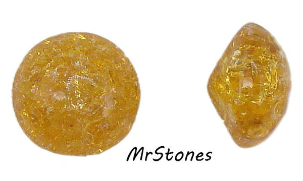 8.4-8.7mm (3189) (40ss) Topaz Crackle Round Buff Top Doublet