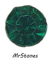 5.5mm (1100) (25ss) Emerald Green Fire Polished Round Chaton Czech