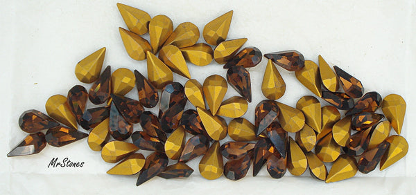 13x7.8mm (4300) Dark Smoked Topaz Pear Shape