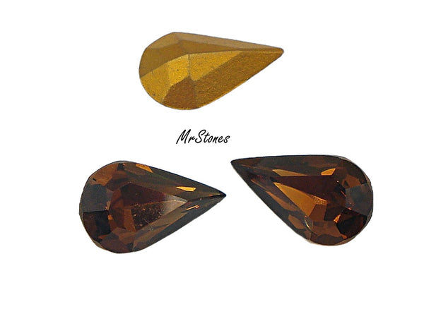 13x7.8mm (4300) Dark Smoked Topaz Pear Shape