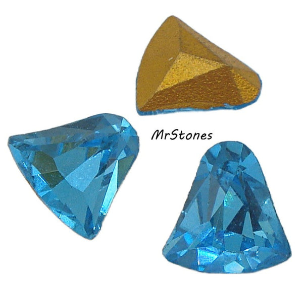 8mm (4806) Old Aqua Bell Shape Swarovski K.S. Co.