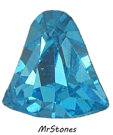 8mm (4806) Old Aqua Bell Shape Swarovski K.S. Co.