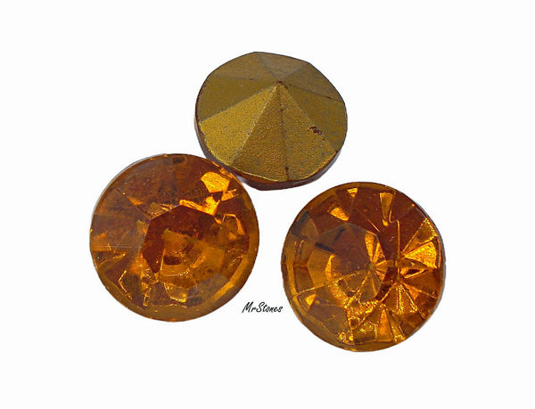 14mm (1100/2) (60ss) TTC Light Madeira Topaz Round Chaton