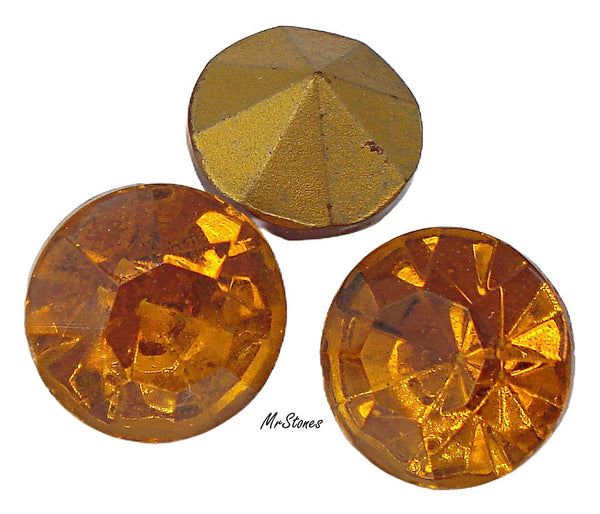 14mm (1200/2) (60ss) TTC Madeira Topaz Round Chaton