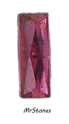 4x1.5mm (3932) French Cut Ruby Flatback Czech Baguette 1pc, 10pc, 100pc