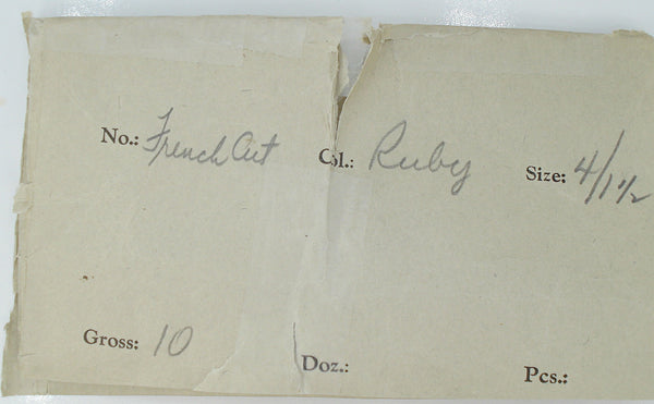 4x1.5mm (3932) French Cut Ruby Flatback Czech Baguette 1pc, 10pc, 100pc