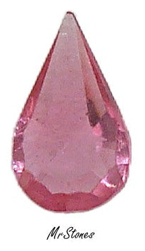 10x6mm (4300/2) TTC Czech Rose Pink Unfoiled Pear Shape