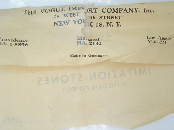 8x4mm (3436) Opaque Blue Cushion Octagon Buff Top Doublet West Germany