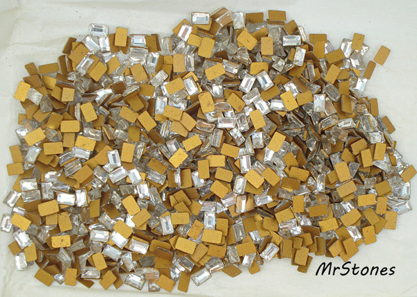 5x3mm (3932) Crystal Flatback Baguette Nice and Bright Swarovski D S W