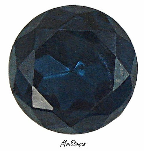 20mm (1200/2) TTC Czech Montana Sapphire Blue Round Dentelle