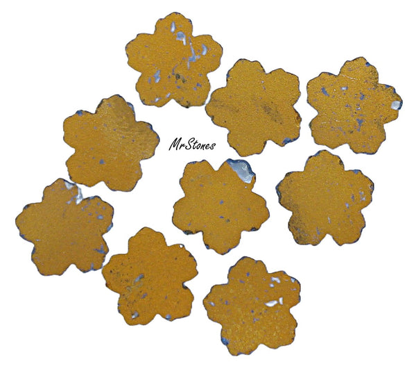 13mm Light Sapphire Blue 5 Petal Flatback Flower