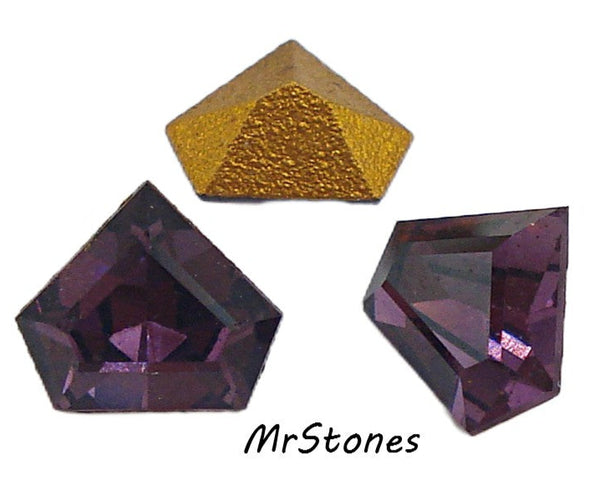 6x5mm (4847) Amethyst Pentagon Shape Step Cut Swarovski K.S. Co. Art 170/1