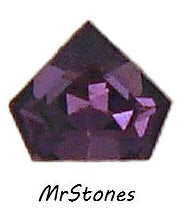 6x5mm (4847) Amethyst Pentagon Shape Step Cut Swarovski K.S. Co. Art 170/1