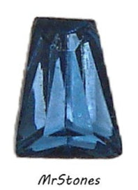 6x5x2.6mm (4700/2) #29 TTC Montana Sapphire Tapered Baguette West Germany