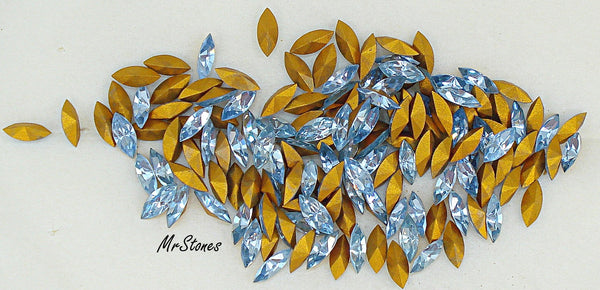 6x2.5mm (4200) Light Sapphire Blue Marquise Navette