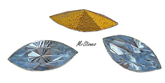 6x2.5mm (4200) Light Sapphire Blue Marquise Navette