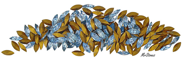 6x2.5mm (4200) Light Sapphire Blue Marquise Navette
