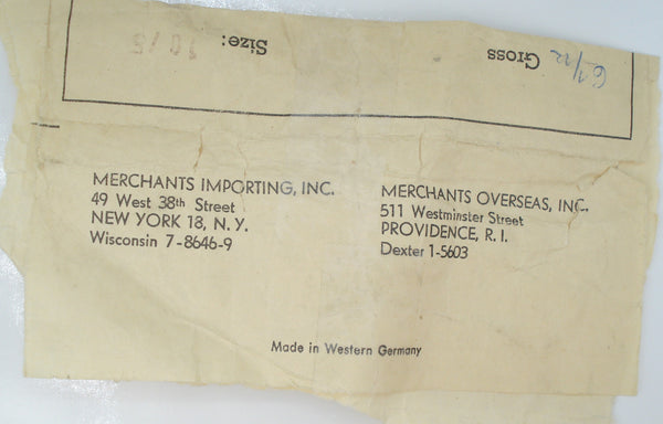 10x5mm (3146) Tan Brown Two-Toned Marquise Buff Top Doublet West Germany 3pc/$1.00