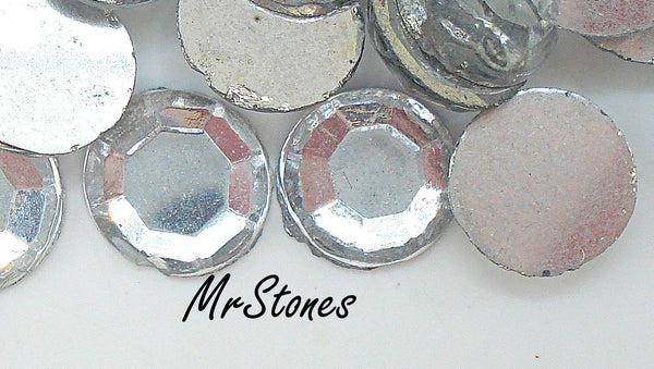 8.9-9.2mm 9mm (2000) (42ss) Crystal Flatbacks Over 1 Pound Bag