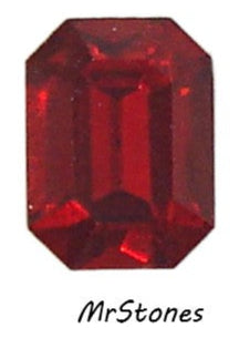 8x6mm (4600) Light Siam Red Cushion Octagon Shape