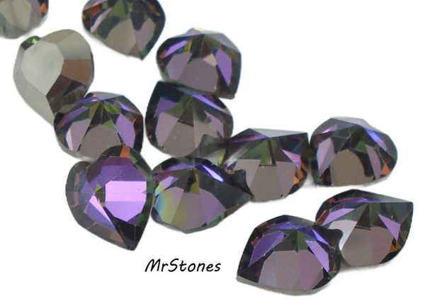 6.5mm (4800) Heliotrope #2 Inverted Heart Shape Pointed Top