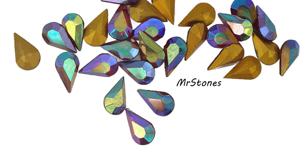 13x7.8mm (4300/2) TTC Light Siam AB Pear Shape Teardrop