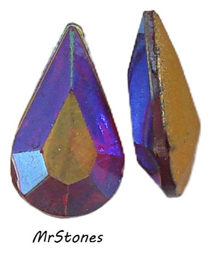 13x7.8mm (4300/2) TTC Light Siam AB Pear Shape Teardrop