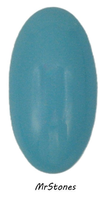 32x16mm (2195) Turquoise Glass Oval Cabochon