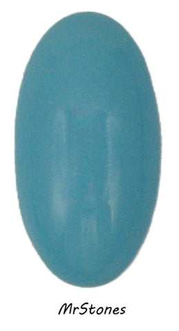 32x16mm (2195) Turquoise Glass Oval Cabochon