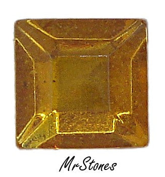 8mm (2400) Czech Topaz Square Flatback