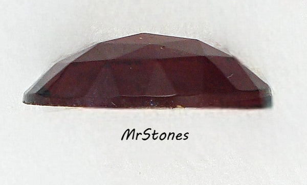 25x18mm (3293) Ruby Rauten Rose Cut Oval Flatback Fully Faceted Top