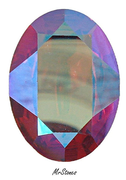 18x13mm (4120) Light Siam AB Oval Shape