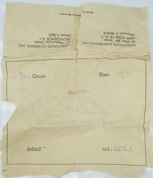 10x5mm (3146) Brown Black Matrix Marquise Navette Buff Top Doublet West Germany