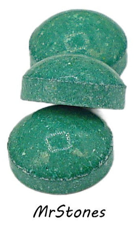 6mm (2194) Jade Green Glass Round Cabochon