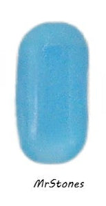 8x4mm (3436) Aqua Blue Moonstone Cushion Octagon Buff Top Doublet West Germany