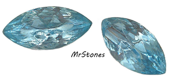 18x9mm (4227/2) Aqua Marquise Navette Fire Polished West Germany