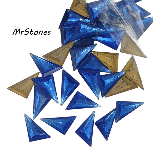 23x16mm (TRI) Sapphire Blue Left Triangle Shape As Is