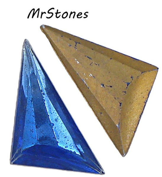 23x16mm (TRI) Sapphire Blue Left Triangle Shape As Is