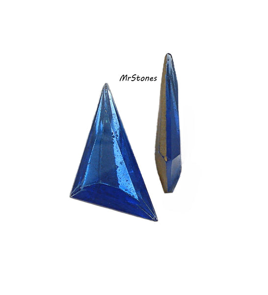 23x16mm (TRI) Sapphire Blue Left Triangle Shape As Is