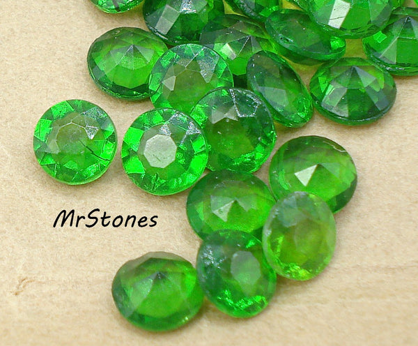 5.2-5.4mm (1200/2) (22-24ss) TTC Olivine Green Unfoiled Round Dentelle 1pc or 100pk