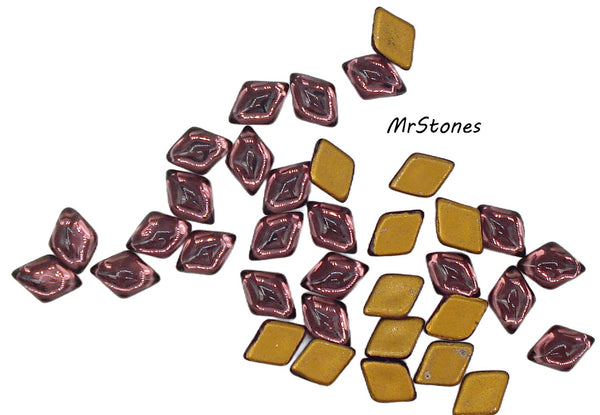 8.5x6mm - 11.3x7.5mm (2710) Amethyst Purple Diamond Shape Cabochon