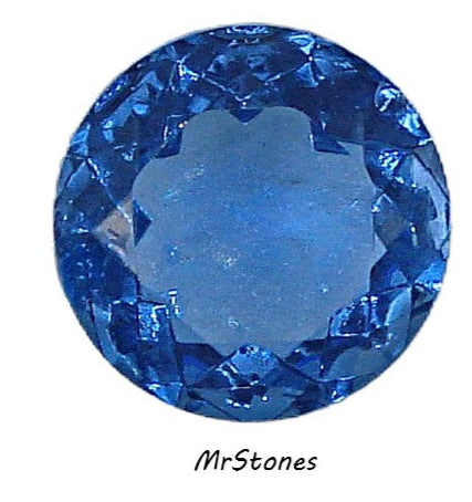 15.5mm (1200/2) (65ss) TTC Sapphire Unfoiled Round Dentelle Chaton