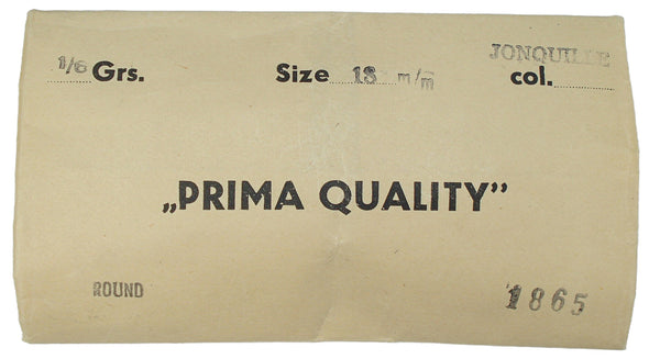 18mm (2194) Jonquil Yellow Round Cabochon Czech