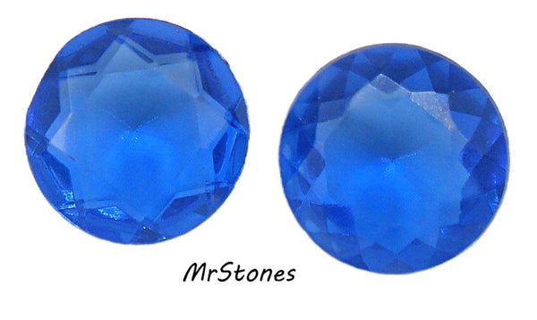 14.2-14.5mm (1200/2) (60ss) TTC Czech Sapphire Unfoiled Round Dentelle