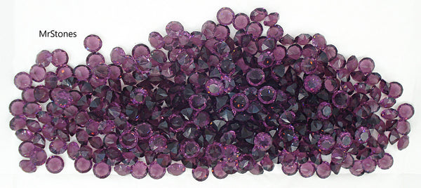 5.5mm (1200) (25ss) Amethyst Unfoiled Swarovski Round Dentelle