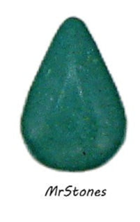 8x5mm (2390) Jade Green Glass Pear Teardrop Shape Cabochon