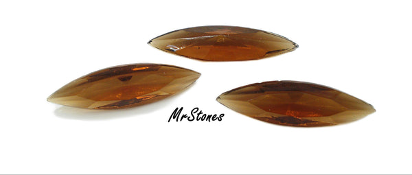 15x4mm (4200/2) Smoked Topaz Un-foiled Marquise Navette