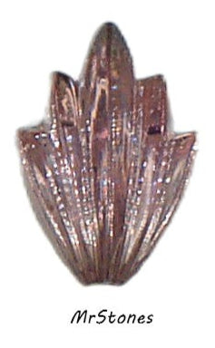 14x9mm (LEAF) Light Amethyst Purple Flatback Fan Leaves West Germany