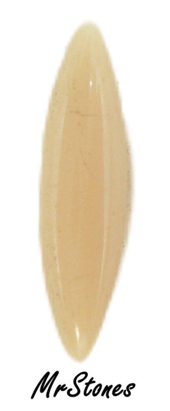 15x4mm (3146) Opaque Tan Beige Marquise Navette Buff Top Doublets