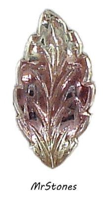 15x7mm (LEAF) Bi Color Amethyst Jonquil Flatback Leaves